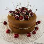 Chocolate Ganache Cake with Cherries