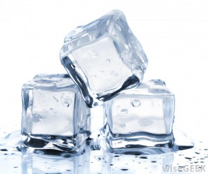 Ice cubes when it's too damn hot